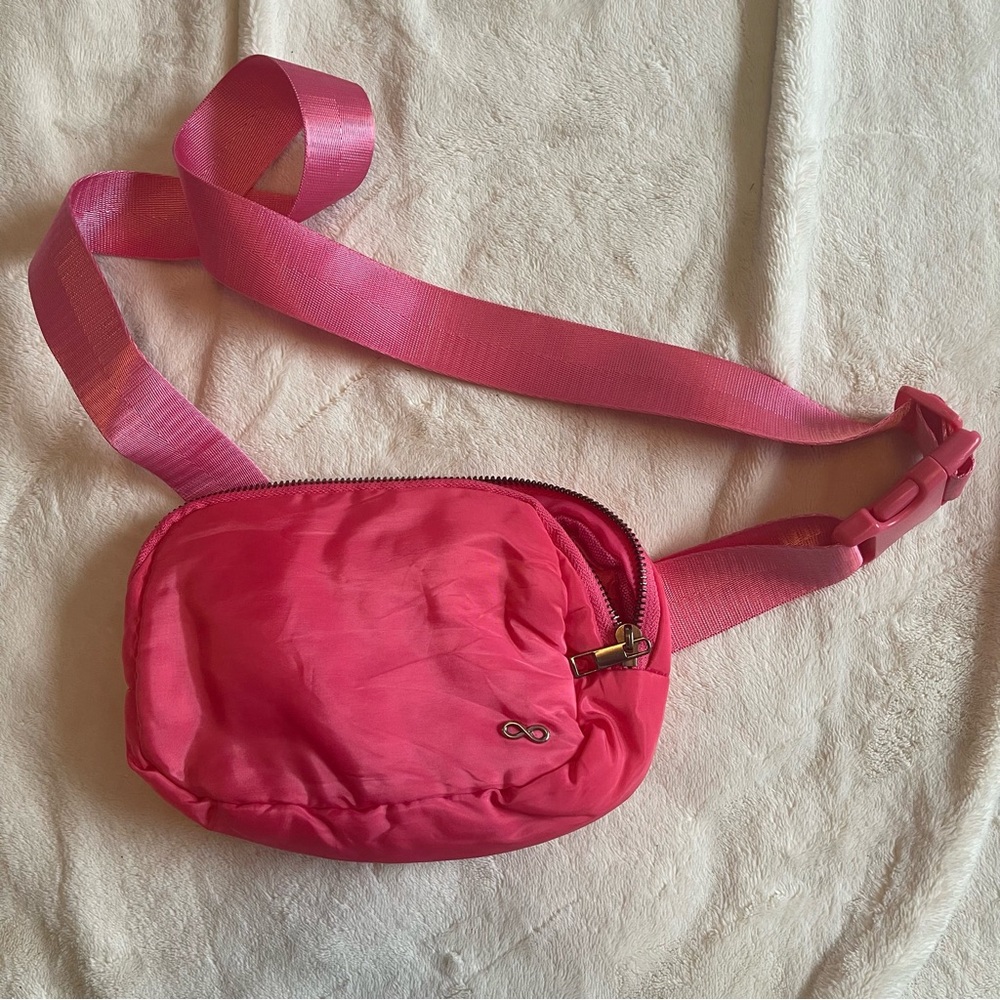 Cheercore Sonic Pink 1L Compact Waist Fanny Pack Belt Bag Zip Pouch Adjustable